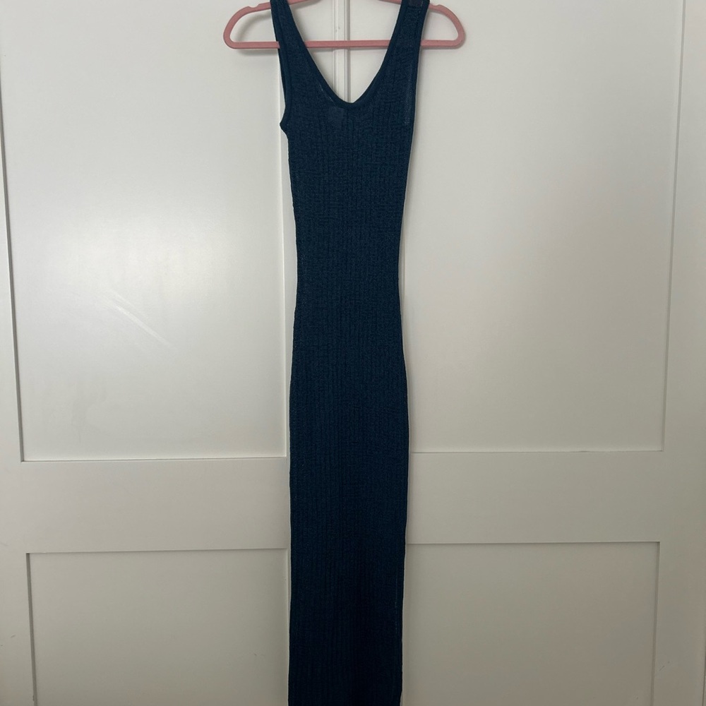 Shade & Shore Deep Blue Knit Coverup